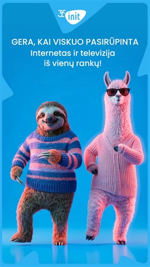 Kai internetą ir televiziją gali užsisakyti iš vienų rankų, procesas tampa aiškus, o naudojimas – patogus. Belieka išsirinkti planą, kuris tinka Tavo gyvenimo ritmui. INIT. Paprasta. Patogu. 🌐 www.init.lt 📲 19123 📧 info@init.lt | Init