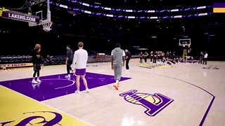 Go Behind the Scenes for LeBron James' Pre-Game Routine