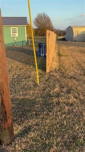 Property Fence Build - First Posts are Planted