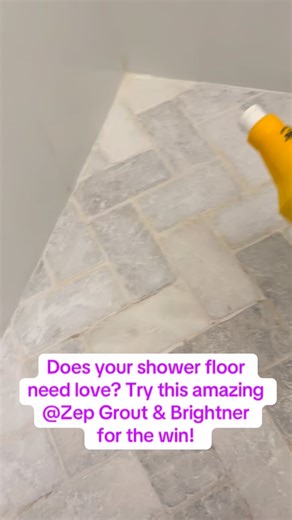 One Shot Gem Cleaning LLC on Instagram: "Recommended 10/10 @zepusa grout & Brightner for the win! Tip: It is recommended to seal grout after applying this product for longer lasting clean. #grout #shower #zep #recommendations #tips #fblifestyle #tryit #cleaningservice"