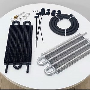 [1-3 วันมาถึง] Transmission Cooler 4 แถว 6 แถว 8 แถว Engine Oil Cooler อลูมิเนียม หม้อน้ำเกียร์ รถดัดแปลง อุปกรณ์เสริม | Lazada.co.th