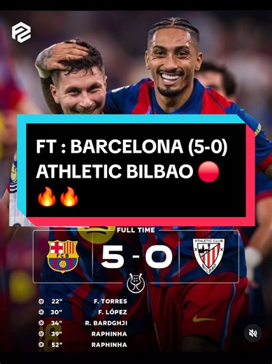 Barcelona Dominates Athletic Bilbao in 5-0 Victory