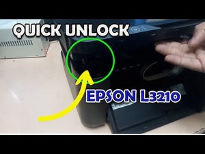 HOW TO UNLOCK AND LOCK EPSON L3210 SCANNER COVER