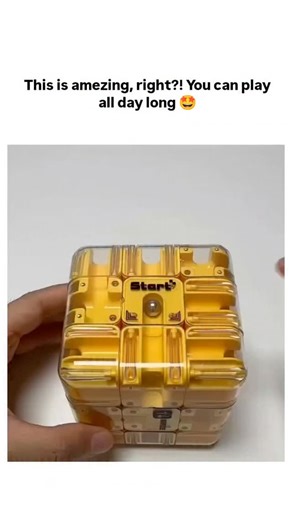 Thetrandlab48 on Instagram: "The post features a 32-second video demonstrating a yellow transparent cube puzzle, where users rotate it to navigate a small marble through internal mazes from "Start" to "End," emphasizing its addictive, all-day play value. Posted by JoySoftSpoken , an account curating engaging short videos, it achieved over 300,000 views and 1,600 likes within hours on December 26, 2025, reflecting broad appeal for tactile brain teasers amid holiday downtime. Replies largely consi