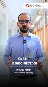 What makes 'online haemodiafiltration' or OL-HDF better than regular dialysis? Dr Asad Habibi, Senior Instructor in Nephrology, explains how this form of dialysis offers more effective toxin removal, allowing for better outcomes and improved quality of life. Watch to learn more. #DialysisCare #OLHDF #Nephrology #AKUH | Aga Khan University Hospital Pakistan - AKUH