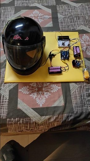 Smart helmet Arduino based science model #smarthelmet #arduino #arduinoproject #shorts #youtube #diy