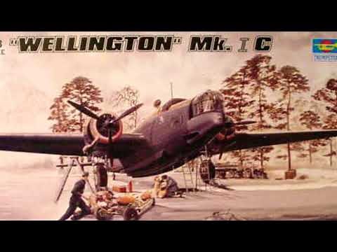 Trumpeter 1/48 Vickers Wellington MkIC built model kit