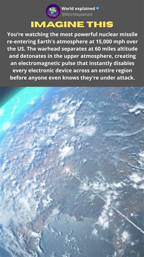 This Is What a High-Altitude Nuclear Detonation Looks Like #shorts