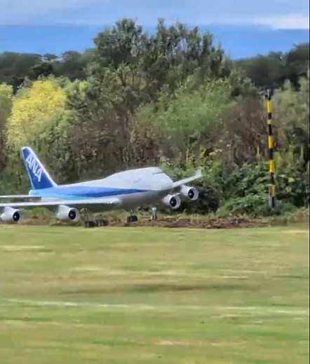 Landing Boeing 747-400 ANA #RCAirplane