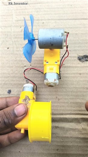 Gear motor Best science project with DC motor fan #project #tech #diy