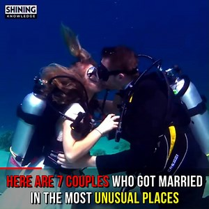 Here Are 7 Couples Who Got Married In The Most Unusual Places | Shining Knowledge
