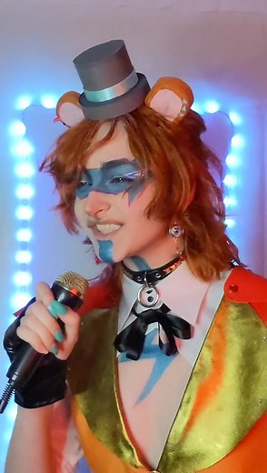 Ayo?? New father figured dropped, come get ur juice #fnaf #fnafcosplay #securitybreach #securitybreachcosplay #glamrockfreddy