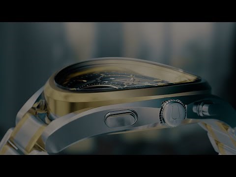 Bulova Watches for Men | CURV | Chronograph Stainless Steel Black Dial