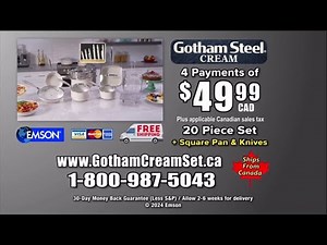 Gotham Steel Cream Set Infomercial (2025, Canada)