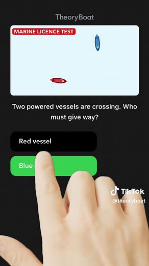 Boat Licence Practice Questions - Who Must Give Way?