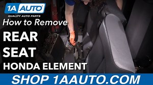 How to Remove Rear Seat 2003-11 Honda Element