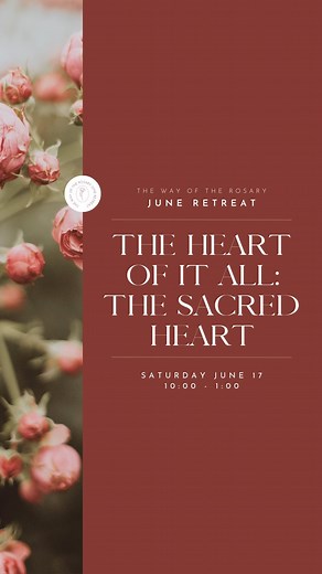Did you know there are 12 promises of the Sacred Heart? 1. I will give them all the graces necessary to their state of life. 2. I will establish peace in their homes. 3. I will comfort them in all their afflictions. Want to learn more & see the rest? Find the rest in our downloadable resources at chewslife.com & buy your ticket to the retreat today! | ChewsLife