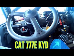 CATERPILLAR 777E KYD | View inside the cab operation