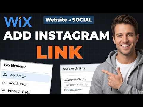 Wix How To Add Instagram Link - Tutorial