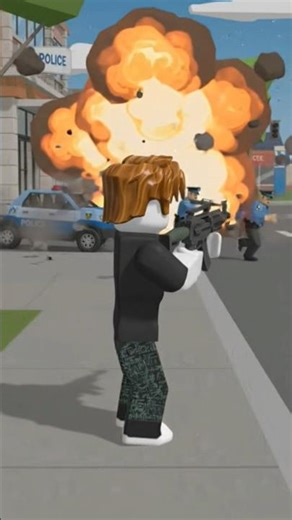 NOOB HELPS POLICE TO CATCH ROBBER #STICKER_PATCH #ROBLOX