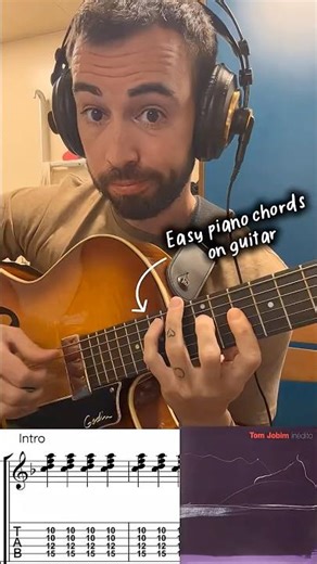 Easy piano chords on Guitar 😱 in this beautiful intro. ‪@GodinGuitarsOfficial‬