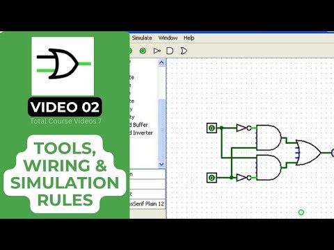 Video 2: Logisim Tools, Wiring & Simulation Rules (Beginner Friendly) | Logisim Course