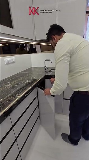 Smart Under Sink Storage Ideas Space-Saving Modular Kitchen Design by KK Modular Kitchen