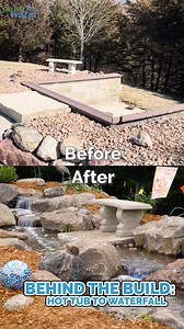 This backyard already had it all — a pool, patio, fireplace, deck, and even a hot tub… but the homeowners wanted more. The hot tub wasn’t getting much use, so they made a bold decision: tear it out and replace it with the perfect waterfall. Now, every seating area in the yard gets to enjoy the sights and sounds of moving water — turning an already great space into a true backyard retreat. 💦 👉 Would you trade a hot tub for a waterfall? #iowa #waterfall #justaddwateria #pond #behindthebuild | ju