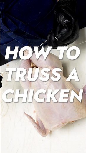 The key to an evenly roasted chicken: trussing #chicken #rotisserie #roast #roastchicken #cooking