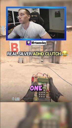 CRAZY SILVER ADHD CLUTCH...😂 #cs2 #counterstrike2 #csgo