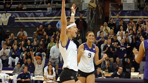 "Courtney Thompson captures the essence of what we hope every Washington volleyball player will be. She is Washington volleyball." Thank you, Courtney. | Washington Husky Volleyball