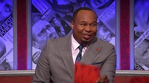 Brand new episode hosted by HIGNFY US host, Roy Wood Jr., with Richard Osman & Roisin Conaty, tonight at 9pm on BBC One and iPlayer | Have I Got News For You