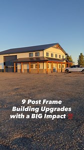 9 post frame building upgrades that leave a BIG impact � Our HQ is a relatively basic build. Basic gable to gable roof, no outrageously expensive products, just a few details that don’t break the bank but make a BIG difference on the finished product! HUGE thank you to all the hard work that everyone has put into this build up to this point! The finish line is near � #CinchCarpentry #QualityOverQuantity #PostFrame #Building #Upgrades #Porch #Ceiling #Stone #Interior #Mezzanine #Alberta | Cinch C