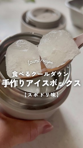 夏の食べるクールダウン！手作りスポドリアイスボックス