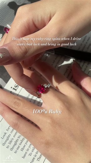 Life needs the embellishment of jewelry.#jewelry #ruby #gift #ring #gemstone 🥰💍✨