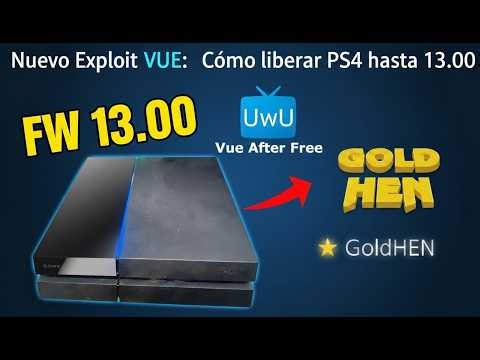 Unlock PS4 to 13.00 - New Vue After Free Exploit
