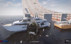 车辆高速下坡撞船 - Teardown - BrickBreak