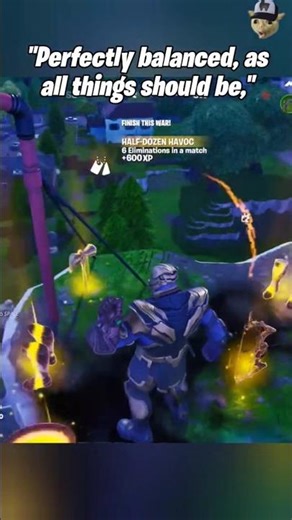 Thanos Brings Balance To Fortnite