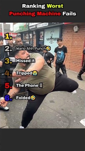 Ranking Worst Punching Machine Fails 💀 #trending #shorts #viralclips