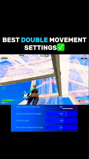 🟣These are the best double movement settings✅🔥 #fortnite #tutorial #improve #fyp #freebuild