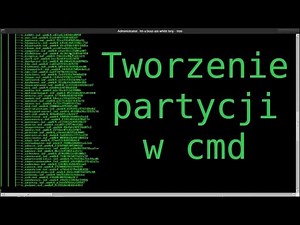 Partycjonowanie w cmd diskpart