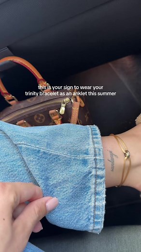 Stylish Summer Jewelry: Wear Your Trinity Bracelet as Anklet