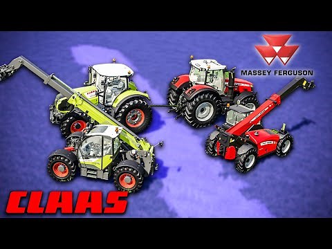 CLAAS VS MASSEY FERGUSON SUR FARMING SIMULATOR 19 (avec ‪@En3rgie5YT‬)