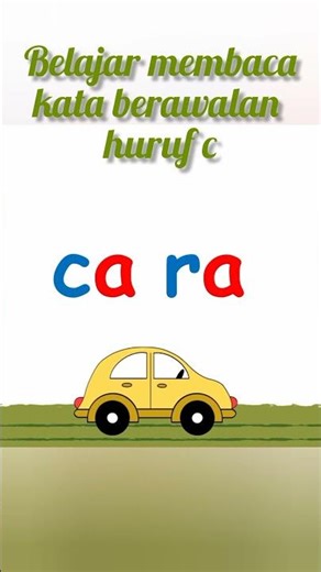 Belajar membaca kata berawalan huruf c