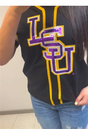 New design LSU baseball🖤💛💜 **offically licensed colligate products #LSU #baseball #bombdeigns #fyp