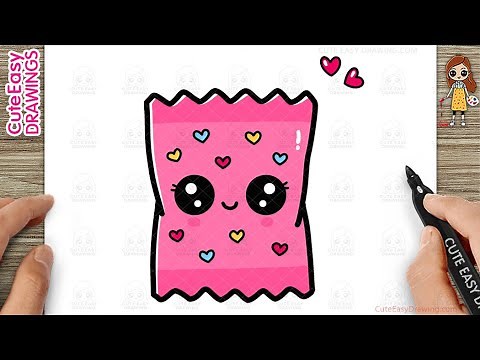 How to Draw a Cute Chocolate Candy Easy for Kids