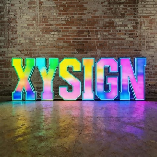 Custom RGB LED Channel Letters Sign, Outdoor Business Storefront Logo, Illuminated Commercial Wall Signage - Etsy