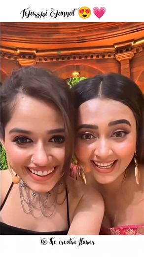 Teja & Jannat zubair 🥰🥰#Tejaswi Prakash#laughter chef #shortsfeed #shortvideo #status