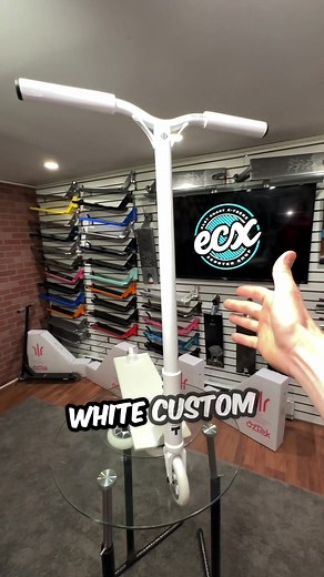Custom Pro Scooter Parts and Assembling Discounted All-White Scooter