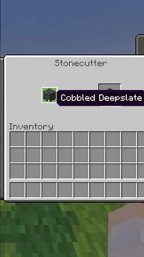 How to Make Chiseled Deepslate With a Stone Cutter in Minecraft #Shorts